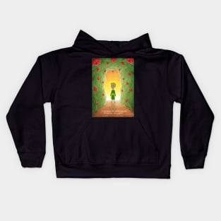 The little prince and the roses. Kids Hoodie